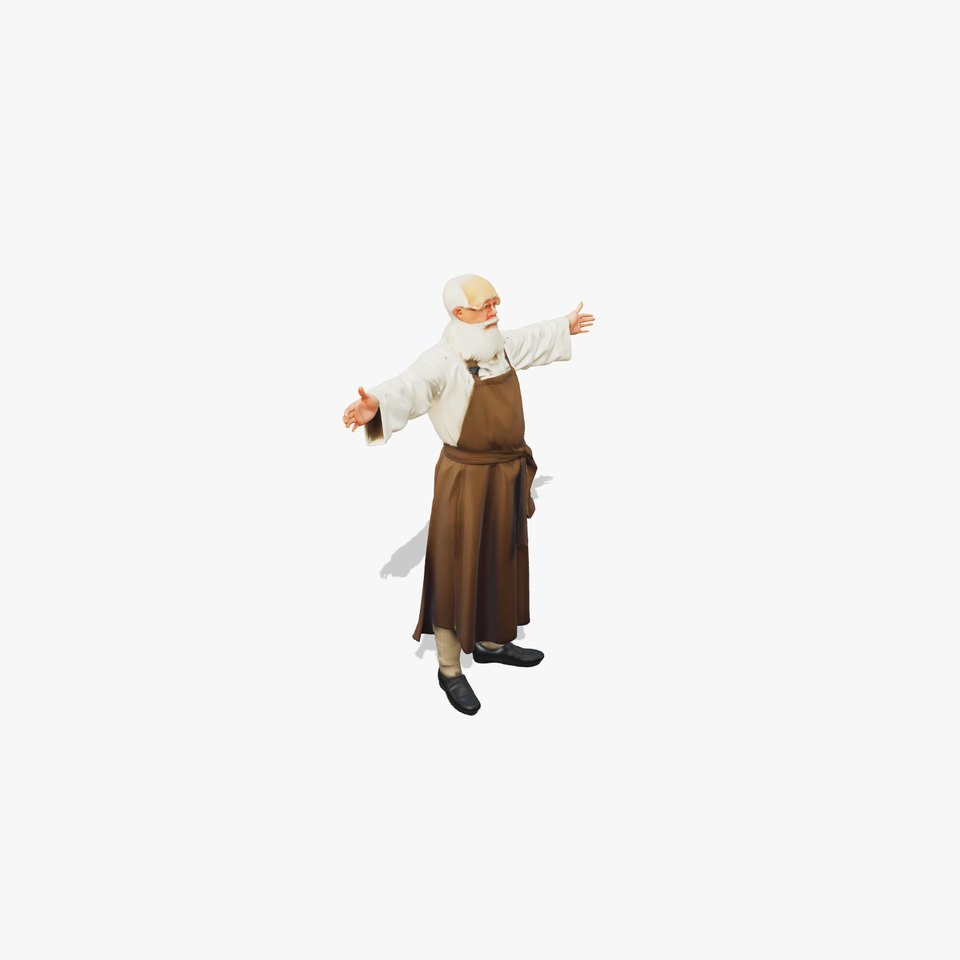 Elderly Chef Artisan model pack